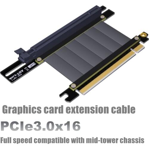 Pcie x16 pci-e 16x Graphics Card Extension cable For Antec CoolMaster Corsair Gigabyte MSI PHANTEKS Deepcool Segotep TT Chassis