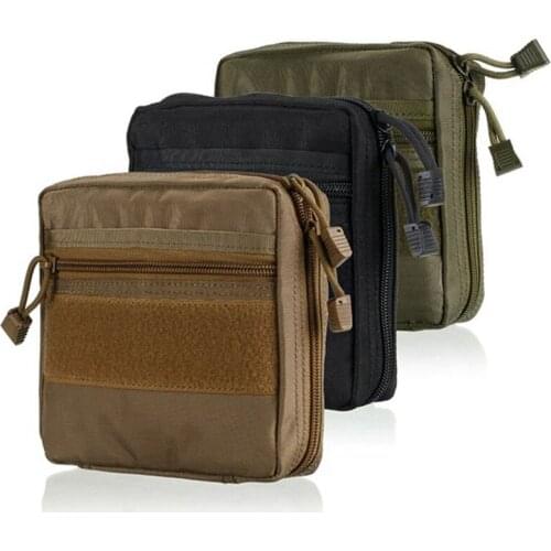 1000D Outdoor Nylon Hunting Molle Waist Bag Pack Hunting Tactical Military EDC Utility Molle Bag Sports Medical First Aid Pouch