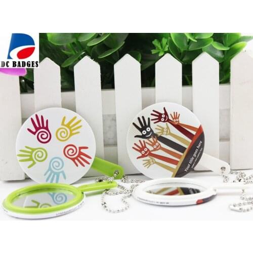 200 piece 58mm Handing mirror keychain button badge making machine material