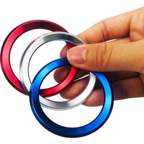 Car Styling Decoration Ring Steering Wheel Circle Sticker For BMW X1 X3 X5 X6 E36 E39 E46 E30 E60 E90 E92 F30 F35 Accessories