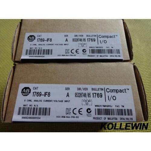 Freeship New Original Allen Bradley 1769-IF8 CompactLogix 8 Pt Analog Input Module 1769 IF8 1769IF8 1 year warranty factory seal