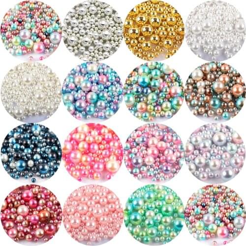 Optional 3/4/5/6/8/10 mm Nonporous phantom beads beads round loose bead Bead nailer accessories DIY decoration beads do szycia