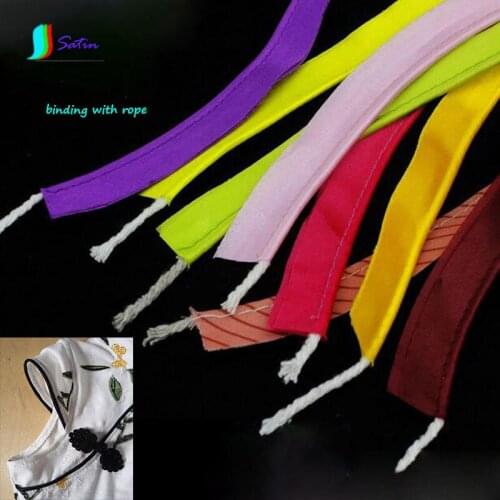 Cheongsam/skirt Edge Finalize Setting Sew Material Colorful Imitation Silk/Polyester Cotton Rope Piping,Cotton Core Welt S0259L