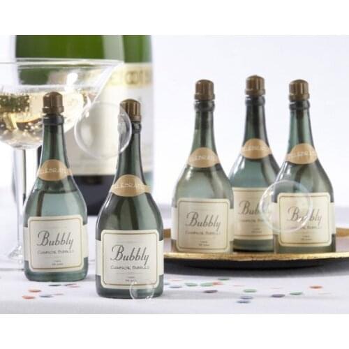 DHL envío gratuito 120 unids Mini champán burbujas vacías botella boda fiesta favorece recepción vacaciones regalo