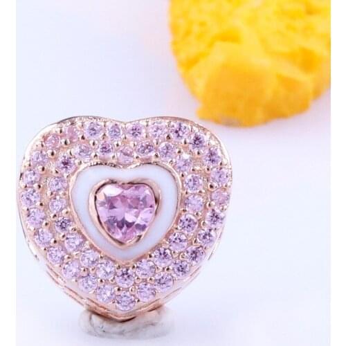 DoDoFly Hot Sale 925 Sterling Silver Hearts connected by hollowed out love beads Fit Original Bracelet