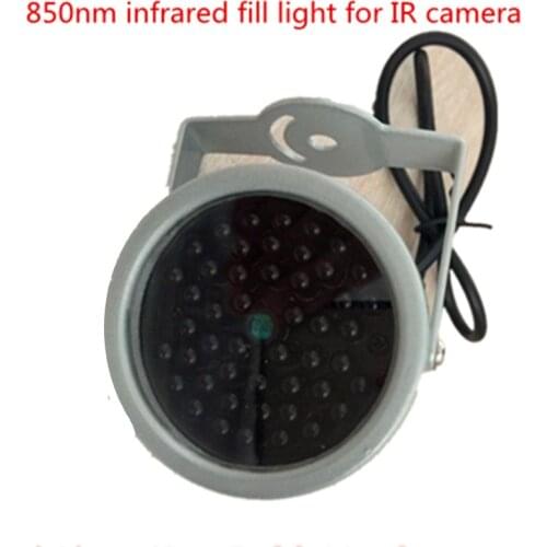 Black 850nm IR LED illuminator Security Lighting 48PCS Infrared LED Light For Night Vision Surveillance CCTV Camera Fill light