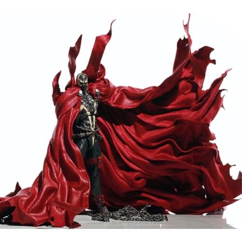1/12 Spawn Reggae Happy Red Robe Accessory Luxury Cloak Cape Robe With Chain Dolls Toy Model Parts No Figure