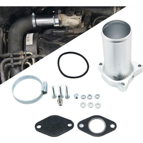 Exhaust Gas Recirculation Bypass Valve Replacement Pipe Kit 57mm Fit For VW 1.9 TDI 130 160 BHP EGR Diesel Delete Valve