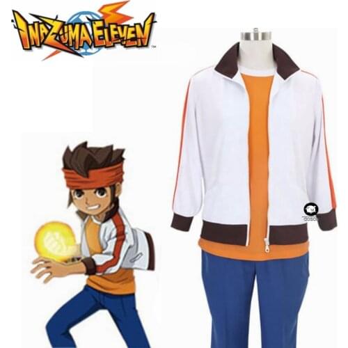 Free Shipping Costume Inazuma Eleven Endou Mamoru Anime Cosplay Costume For men Costume and Adult costume