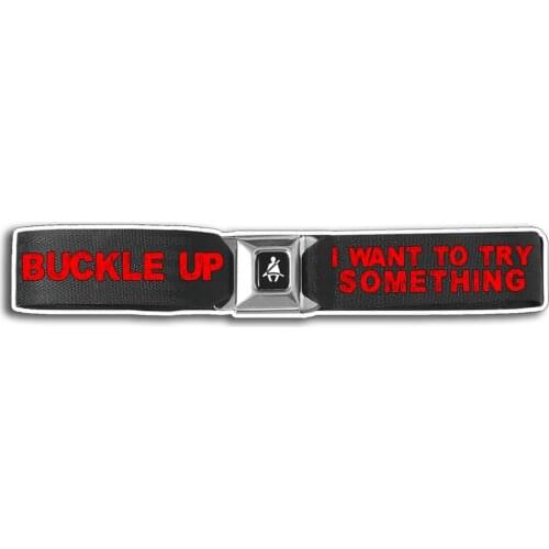 Creative buckle warning sticker OEM JDM warning diesel sun visor national vinyl decal