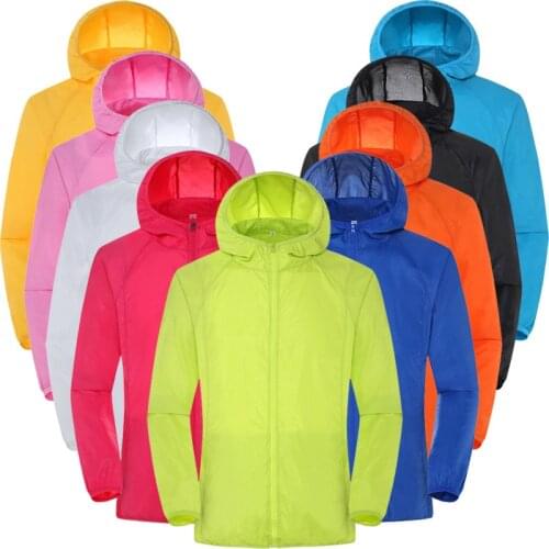 Summer Mens Quick Dry Skin Jackets Women Ultra-Light Casual Breathable Coats Waterproof UV Protection Bike Bicycle Jackets 4XL