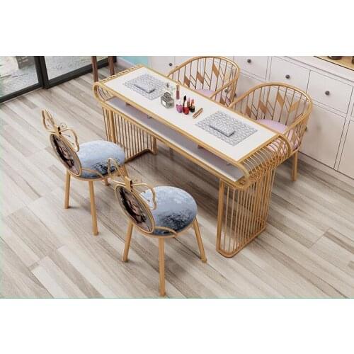 Manicure table and chair net red manicure station