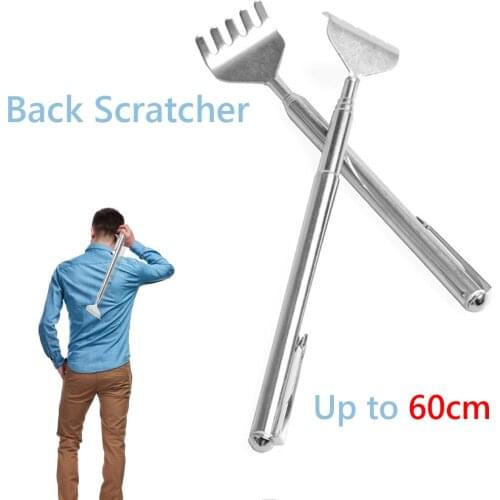 Back Scratcher Stainless Steel Retractable Body Massager Pain Relief Relieve Fatigue Neck Legs Foot Scratching Massager