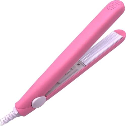 Mini Hair Straightener Flat Iron Curler Travel Home DIY Hair Style
