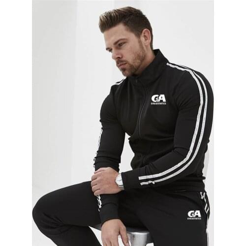 2019 Hot Sale Mens Jackets Spring Autumn Casual Coats Bomber Jacket Slim Fashion Male Outwear Mens+ trousers Brand Clothing Sui