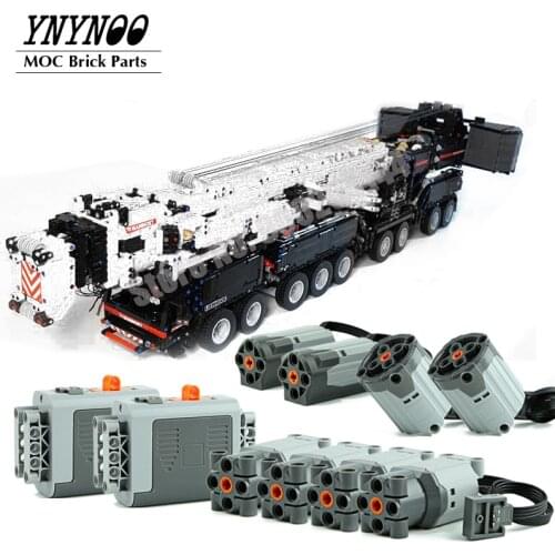 NEW Upgraded Power Mobile Crane Liebherrs MOC-20920 LTM11200 RC High-tech Motors MOC Building Bricks Kits DIY Toys Boys Gifts