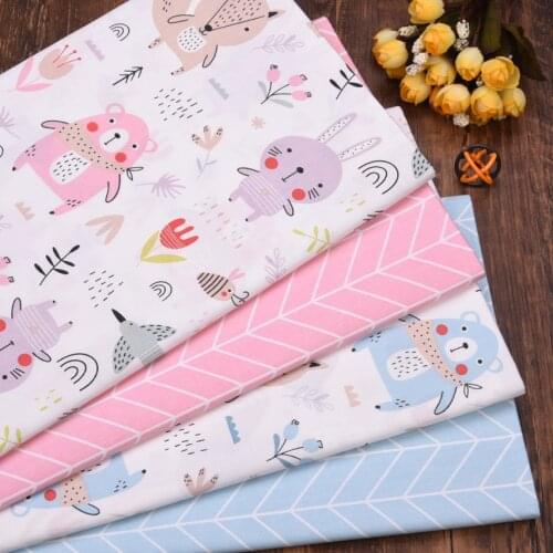NEW Cartoon DIY Sewing Patchwork Quilting Fat Quarter Tecido Toy Clothes Tilda For Baby Dress Sheet Textiles Twill Cotton Fabric