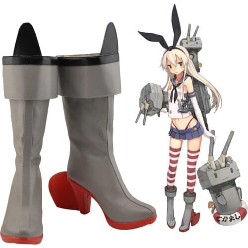 SHIMAKAZE Cosplay Shoes Kantai Collection Anime Boots