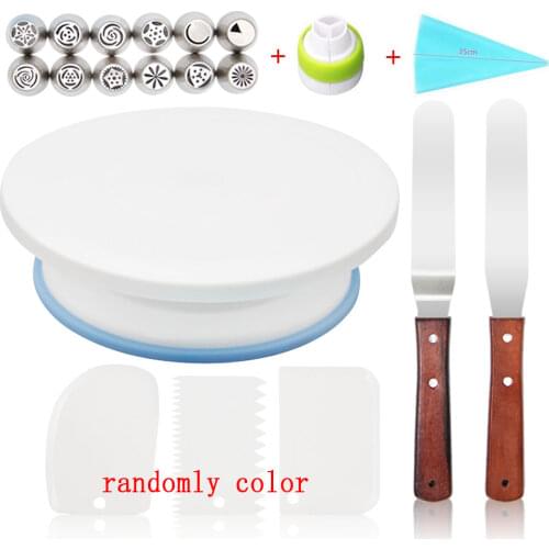 Cake Stand Turntable Rotating Base for Cake Plastic Dough Knife Decorating 10 Inch Cream Cakes Stand Cake Rotary Turntable Cake