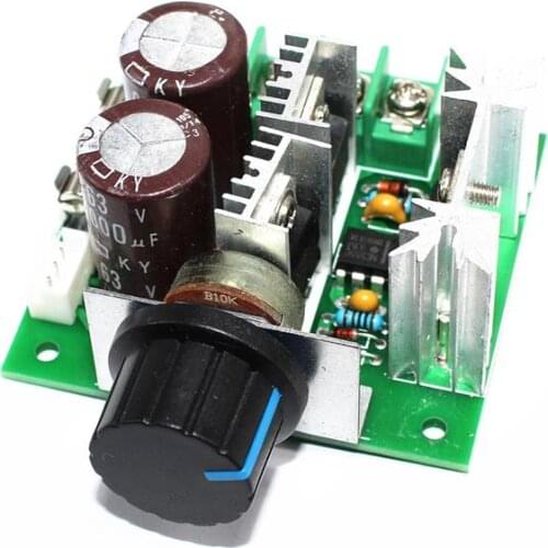 12V-40V 32V 10A Auto PWM DC Motor Speed Controller Regulator Governor with Knob Switch Volt Regulator Dimmer 400W Board Module