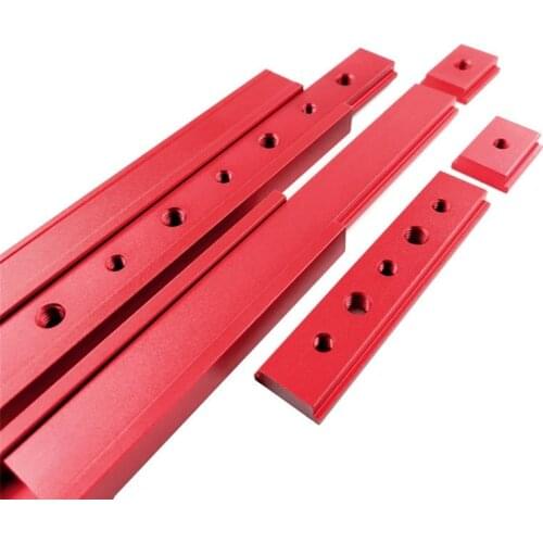 Aluminum T-Tracks Slot Miter Track Aluminium Alloy Miter Bar Slider Table Saw Miter Gauge Rod for Woodworking Tools DIY