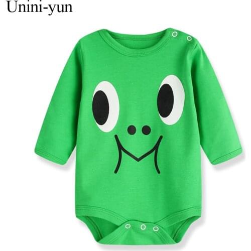 [Unini-yun]Baby Romper 2017 Baby Clothing Newborn Baby Boy Clothes Baby Overall Bebe Clothes roupa de bebe menino frog clothing