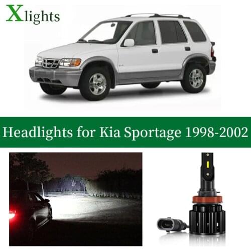 Xlights For Kia Sportage 1998 1999 2000 2001 2002 Led Headlight Bulbs Low High Beam Canbus Car Lamp Headlamp Light Accessories
