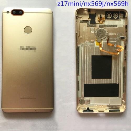 Z17mini Back Battery Cover Housing Door Case Power Volume Buttons Camera Lens fingerprint For ZTE Nubia Z17 mini NX569J NX569H
