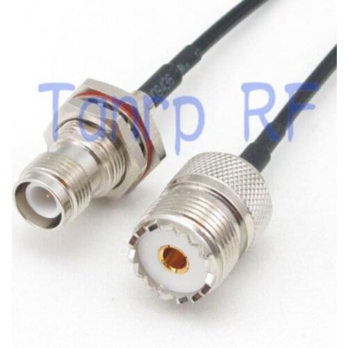 10PCS 6in UHF female jack to RP-TNC female jack RF connector adapter 15CM Pigtail coaxial jumper cable RG174 extension cord