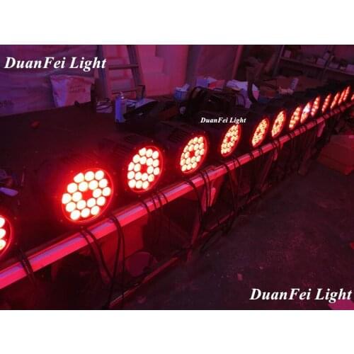 30lot 18x15w led rgbwa par cans outdoor wash dmx led par 5in1 rgbw a color mixing spot light dmx rgbwa 15w