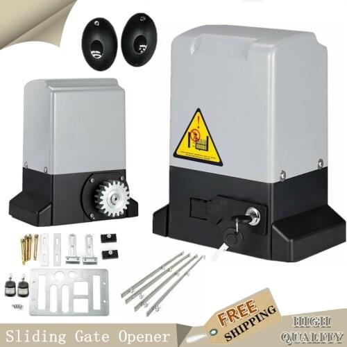 800KG Electric Sliding Gate Opener Kit AC Motor Gate Automatic Door Operators Heavy Duty Garage Door Opener Kit With Accessories