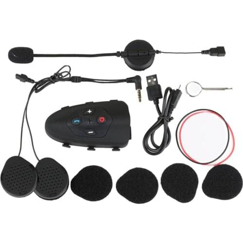 600m BT Intercom 2 Riders Motorcycle Helmet Wireless Interphone Headsets
