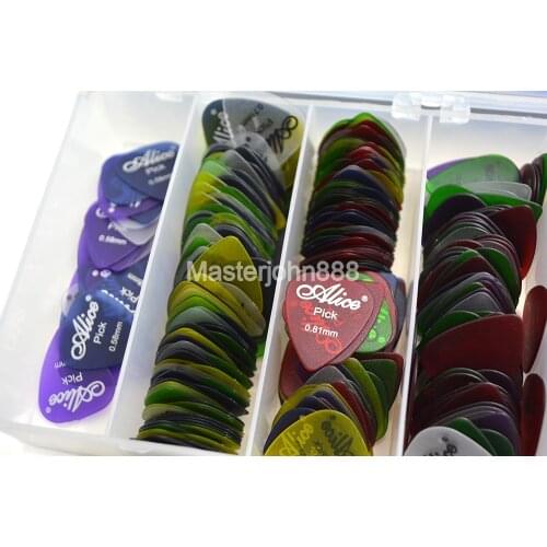 Lots of 100pcs Alice Matte Clear Electric/Acoustic Guitar Picks 6 Thickness Optional Free Shipping