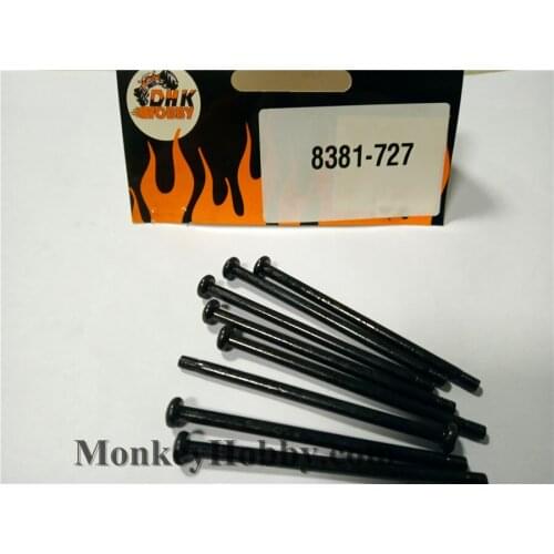 DHK RC CAR PARTS 8381-727 B head screw(BM3*56mm) (8 pcs)