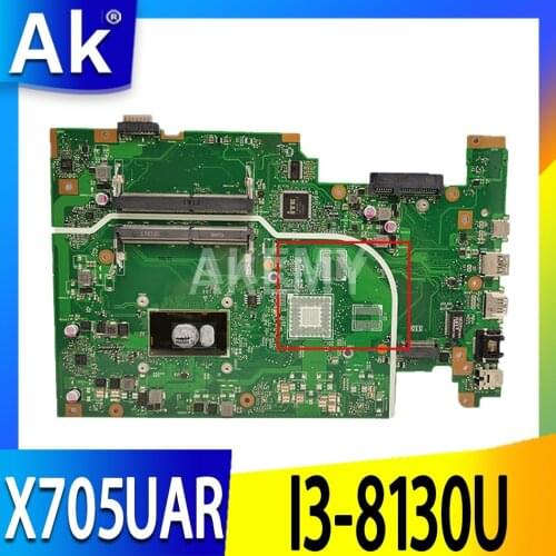 For ASUS Vivobook 17 X705UQ X705UAP X705UAR X705UA X705U X705NA Laptop motherboard Mainboard I3-8130U CPU