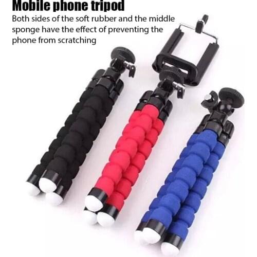 Mini Flexible Sponge Octopus Tripod For IPhone xiaomi bendable Mobile Phone Smartphone Tripod For Gopro 8 7 Camera Control