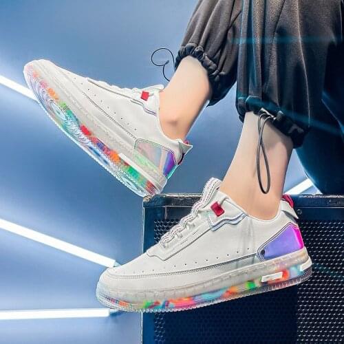 Four Seasons Large Size Camouflage Bottom White Shoes Fashion Casual Sports Shoes Trend Comfortable men Shoes