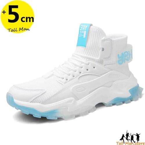 Summer Sports Men Sneakers Height Increase Shoes Man Leisure Fashion Mesh Outdoor Shoes