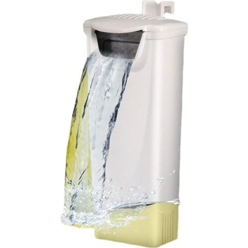 Shallow water small fish tank waterfall type mini small silent built-in water purifier 3W low water level turtle tank filter