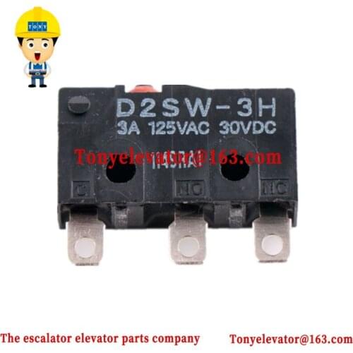 Elevator micro switch waterproof and dustproof D2SW-3H 3A 125V sealed 3 feet light touch