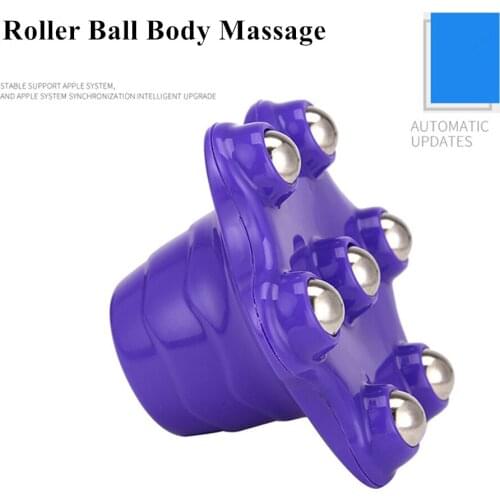 Mini Handheld Roller Ball Body Massager Muscle Relax Pain Relief Anti Cellulite Tool For Neck Back Shoulder Buttocks Health Care