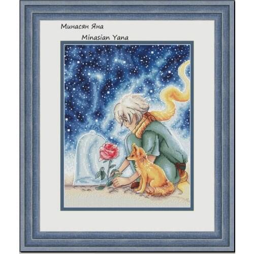 Waiting under the stars 31-37 Counted Cross Stitch 11CT 14CT 18CT DIY Chinese Cross Stitch Kits Embroidery Needlework Sets