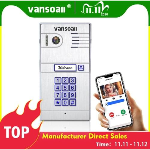 VANSOALL Global Wireless HD 2.0MP Video Doorphone & Doorbell WI-FI Intercom Color Night Vision Weatherproof Support Monitor