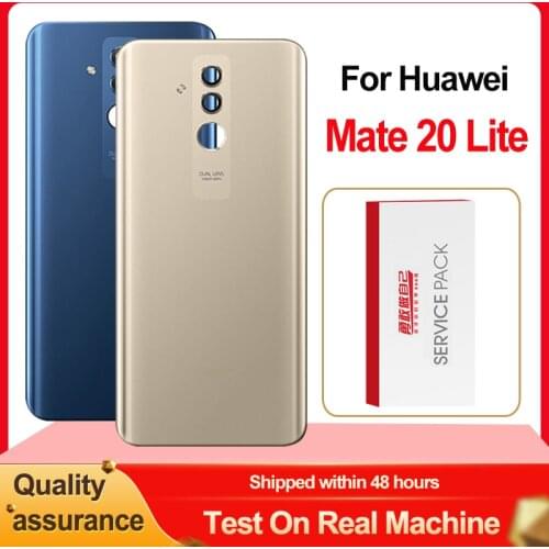 High Quality Back Housing For Huawei Mate 20 Lite Back Cover Battery Replacement With Camera Lens Adhesive Sticker