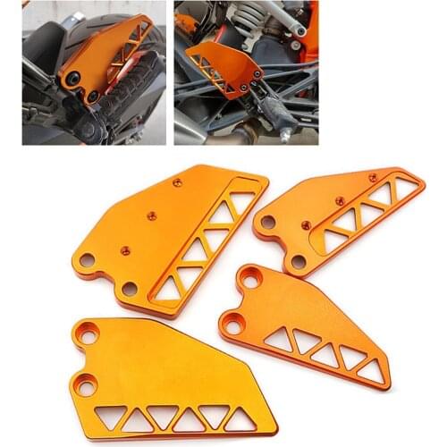 Motorcycle Foot Guard Cover Protection Styling Decor Accessories Front Rear Foot Side Guard for KTM Duke 250 390 2017 2018 2019