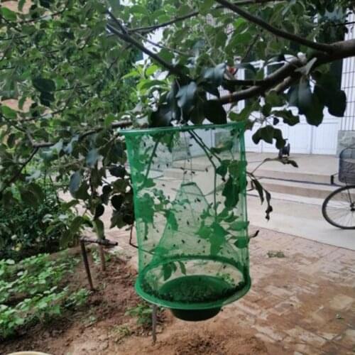 Green Iron Art Beekeeper Bee Hive Cage Swarm Trap Swarming Catcher Gather Beekeeping Tool