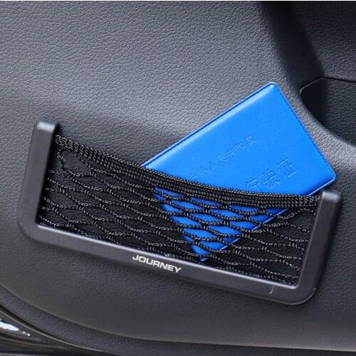 1pcs Car Seat Side Back Storage Net Bag Phone Holder Pocket Organizer for Dodge Journey 2009 2011-2018 accessories car styling