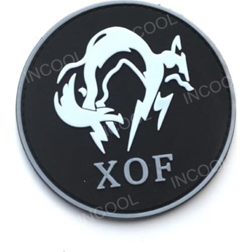 3D PVC Patch FOX Patch Military Hook Back Patches Tactical Rubber Badges For Clothing Backpack Bags