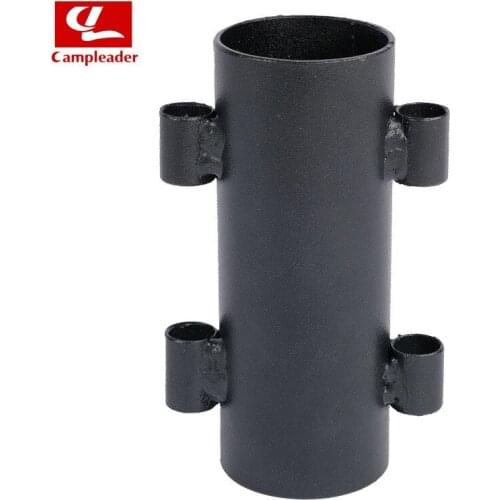 4Pcs Awning Pole Holder Metal Sunshade Pole Ground Bracket Frame Tent Awning Canopy Pole Fixing Pipe For Outdoor Picnics BBQ