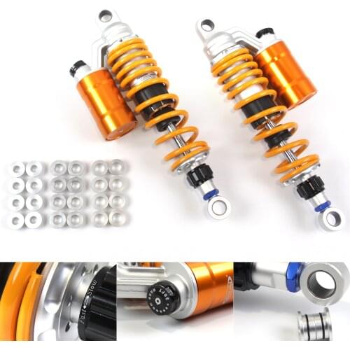 ARASHI 360mm Motorcycle Suspension Adjustable Rear Nitrogen Charged Shock Absorbers For Yamaha XJR1300 1997 - 2010 1998 1999